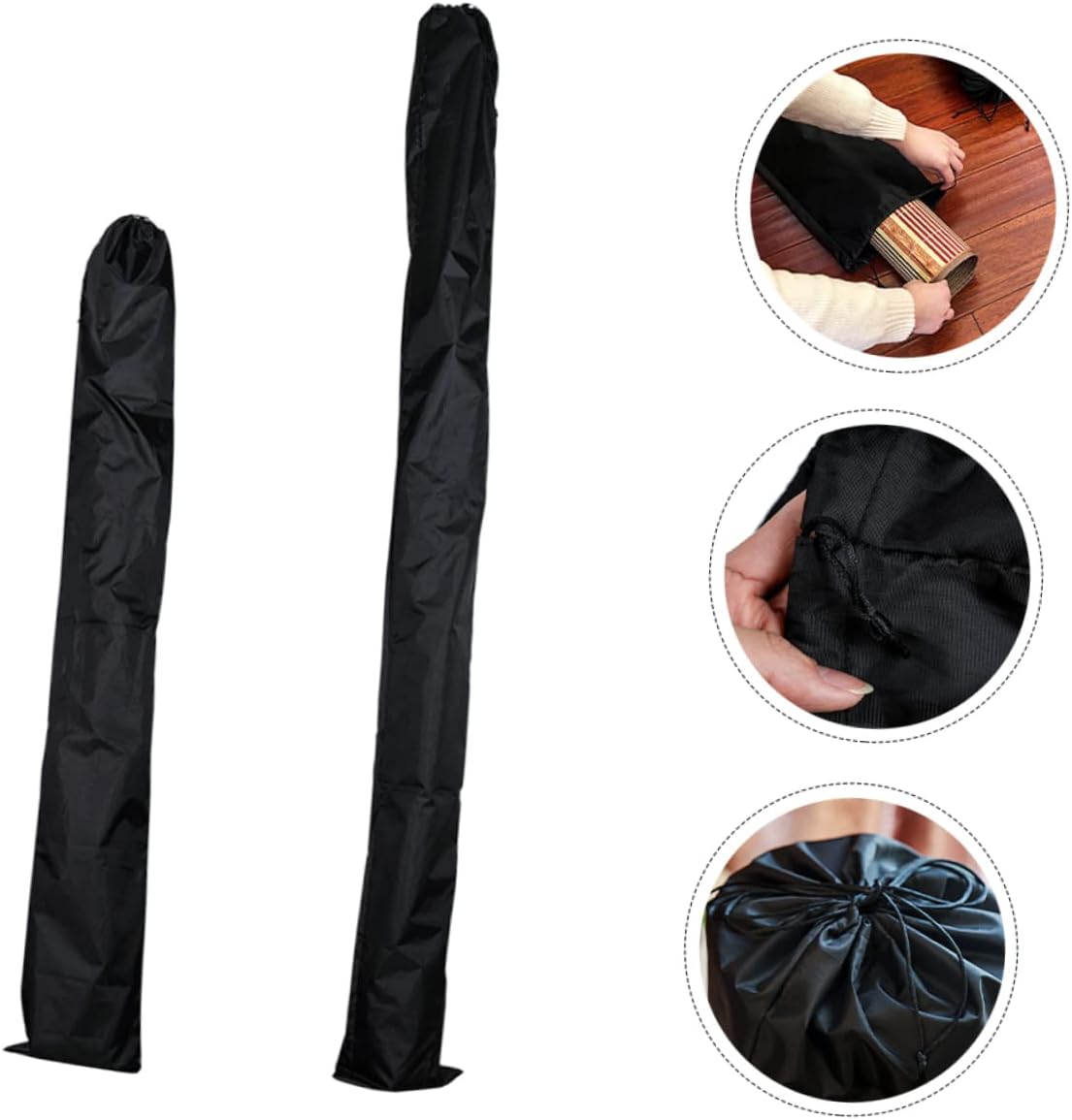 GALPADA Mat Storage Bag Ultralight Straw Mat Organizer Sleep Reusable Bag for Lightweight Camping Soft Dustproof image 5