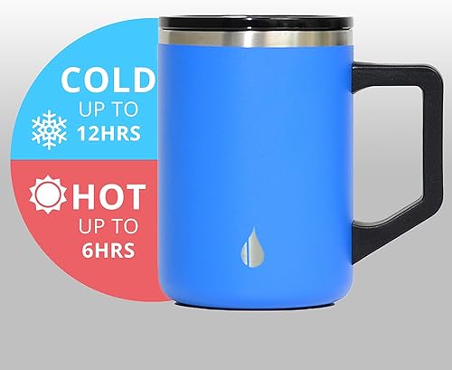 Miniatura 9 de Elemental Taza de café aislada  Taza de viaje Summit de acero inoxidable de triple pared para bebidas calientes y frías  Taza de café térmica con