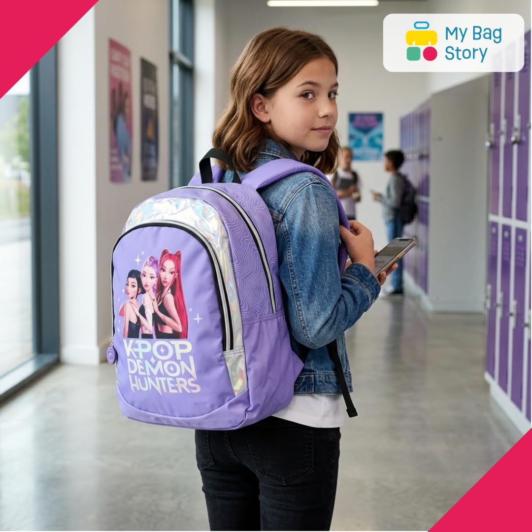 KPop Demon Hunters | Sac à dos enfant | Maternelle et CP | Violet