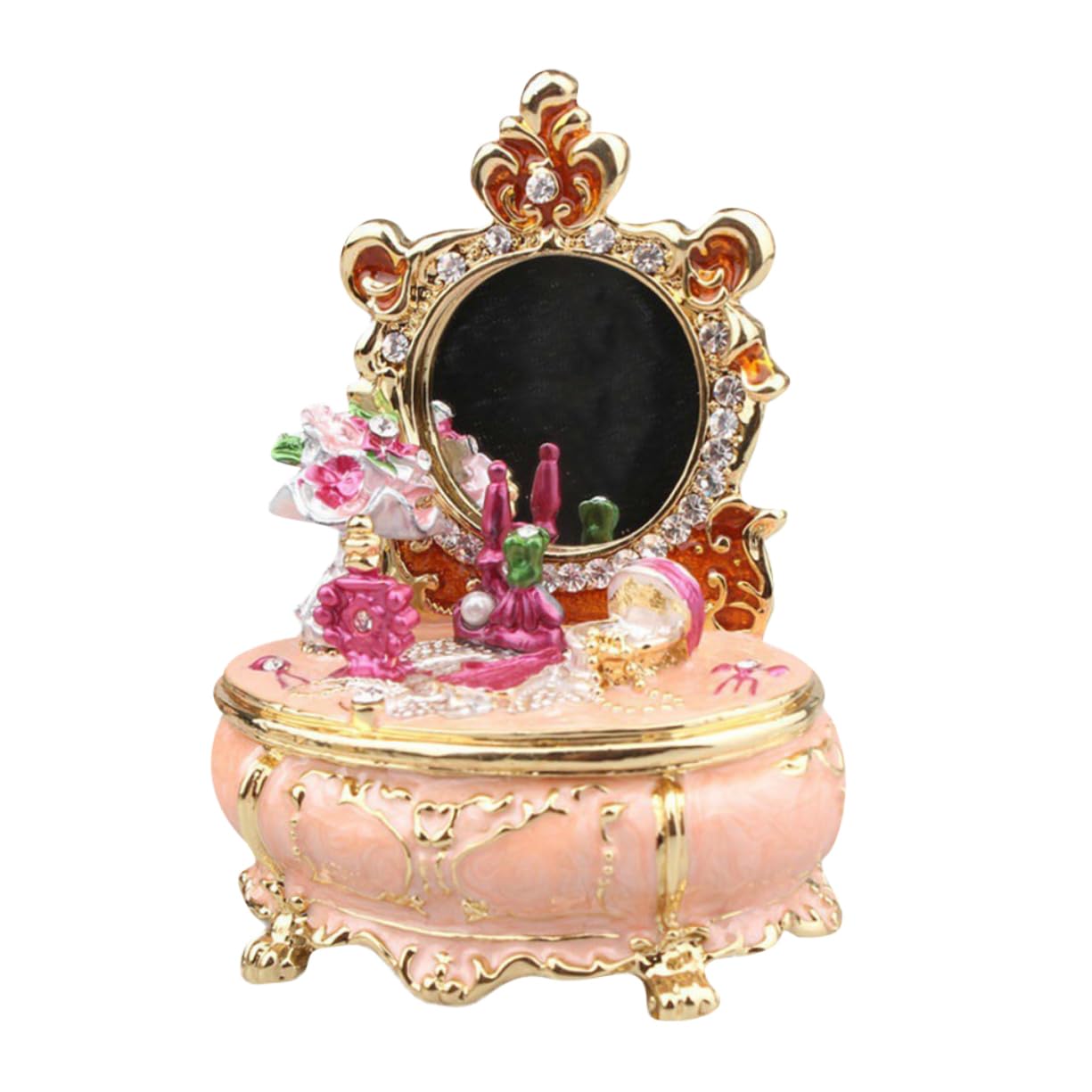 Organisateur de bijoux pour coiffeuse et boîte de rangement pour colliers de mariage