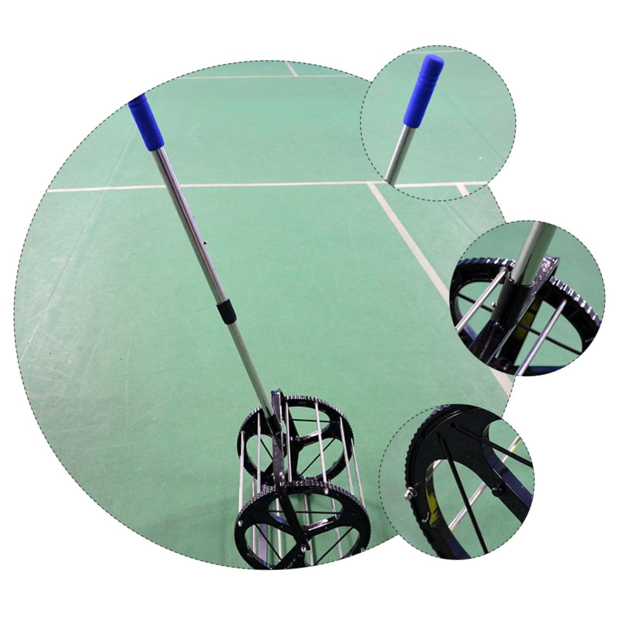 Raccoglipalline Tennis Regolabile, Capienza 55 Palline, Nylon e Metallo | 1, 85kg, Autoportante, per Allenamento e Tornei di Tennis, Cesta per Raccolta