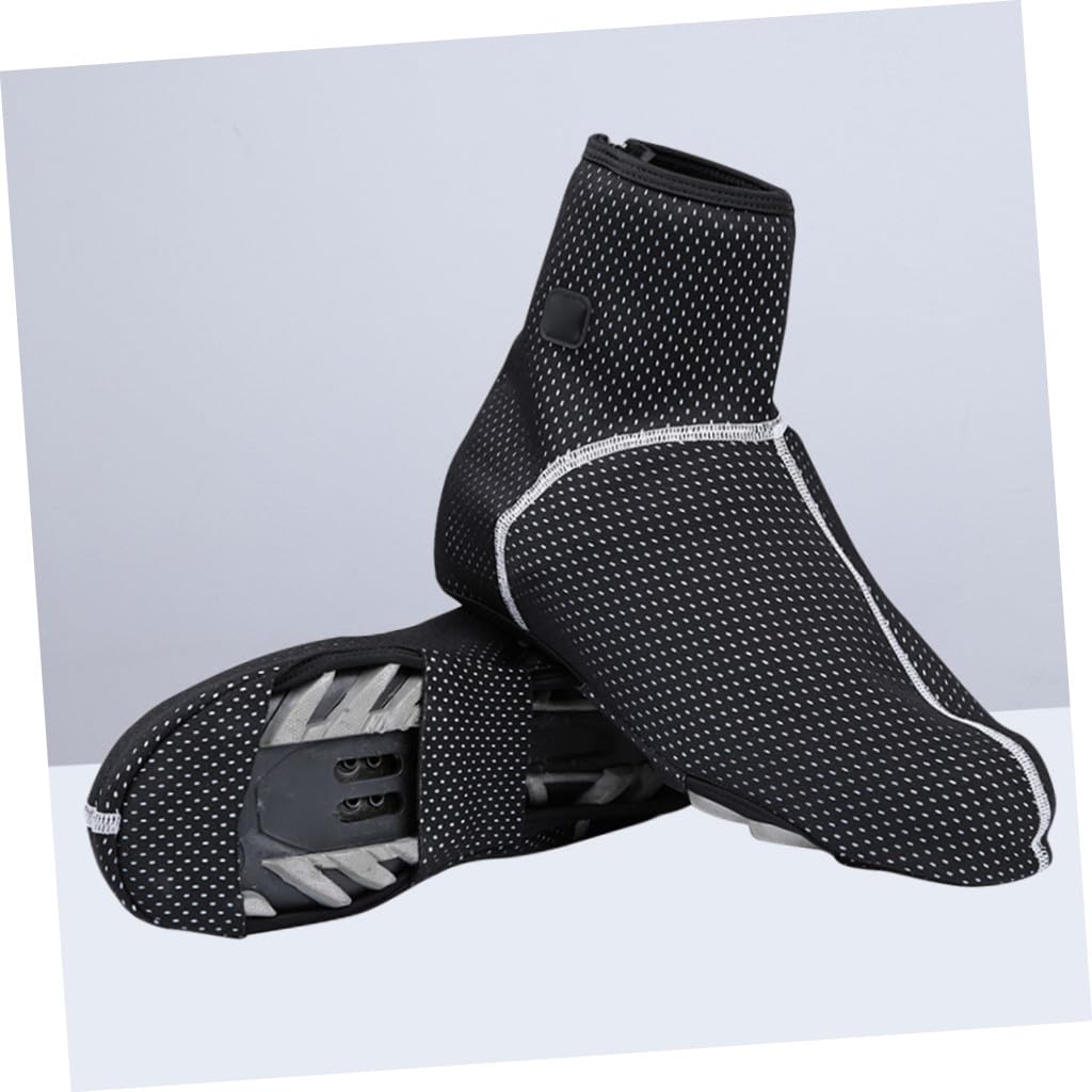 Sosoport Boots Botas 1 Par Cubrebotas De Otoño e Invierno Cubiertas De Zapatos De Lana Cubiertas De Zapatos Calientes s Exterior Zapatillas De Ciclismo A Prueba De Viento