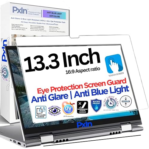 Pxin 13.3 Inch (16:9) Laptop Touch | Anti Glare | Anti Bluelight Screen Guard
