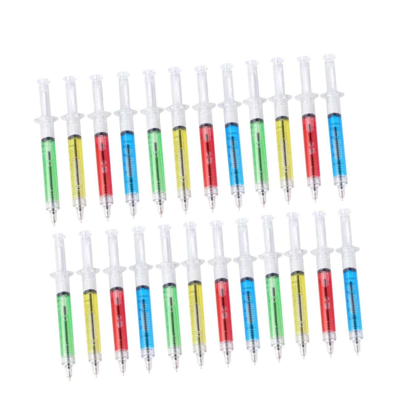 2 Set Di Penne A Sfera in Plastica Penne A Sfera in Plastica Giapponese Penne A Sfera Con Inchiostro Liquido Ricaricabili Per Ufficio Scolastico 24 Pezzi * 2