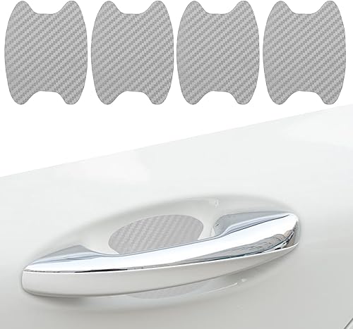 4 protectores de arañazos para manijas de puerta de automóvil, películas protectoras para manijas de puerta de automóvil, calcomanías para manijas