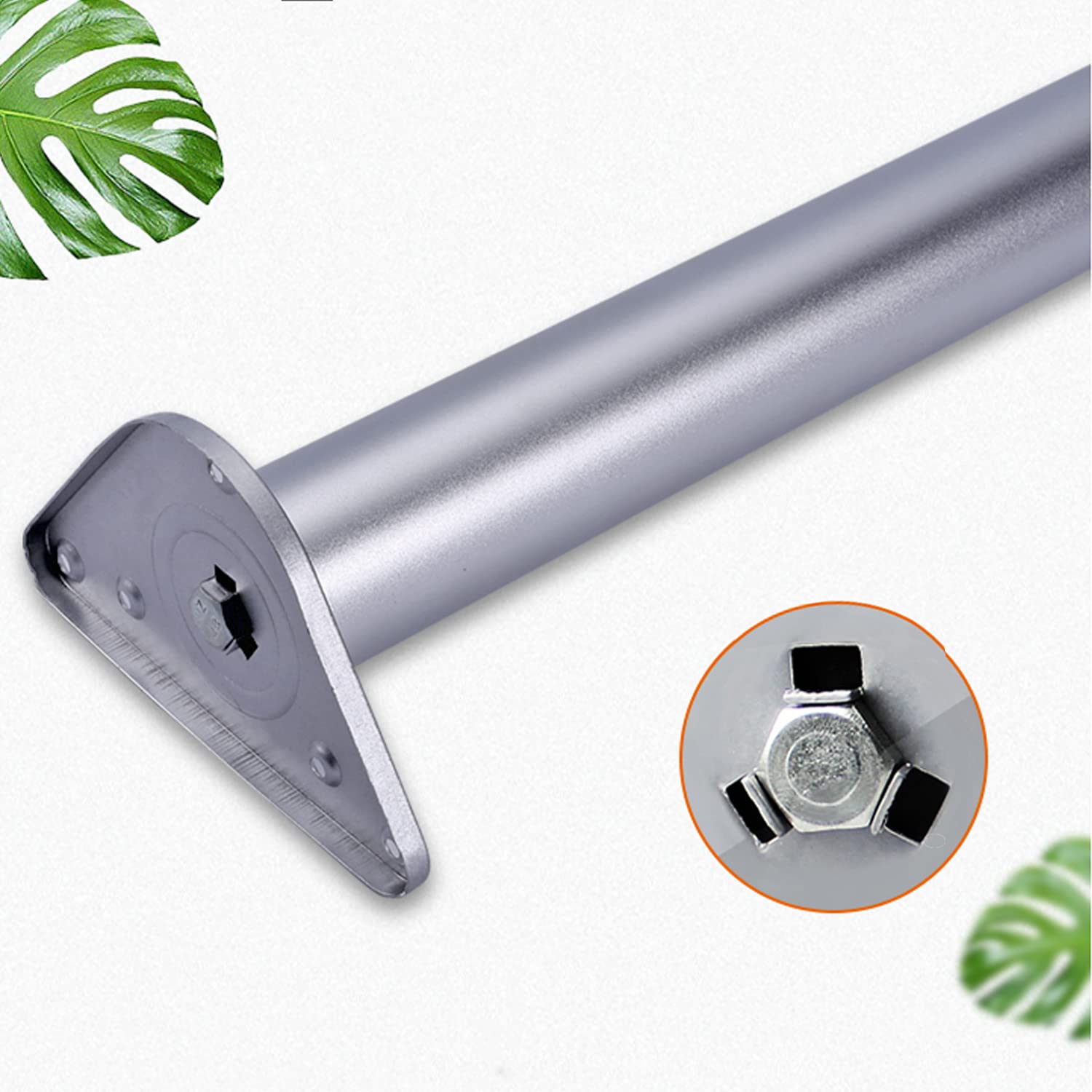Juego de 1 Patas Ajustables de Acero Inoxidable para Muebles, Patas de Mesa y gabinetes con Altura Regulable, Ideales para Cocina, sofá y sillas. Incluye Tornillos y es Personalizable (99 cm