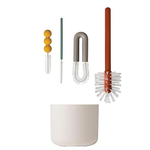 Miniatura 2 de Boon Cepillos Mod para biberones Incluye cepillo limpiador de botellas, cepillo limpiador de pajilla, cepillo para pezones y cepillo de detalles