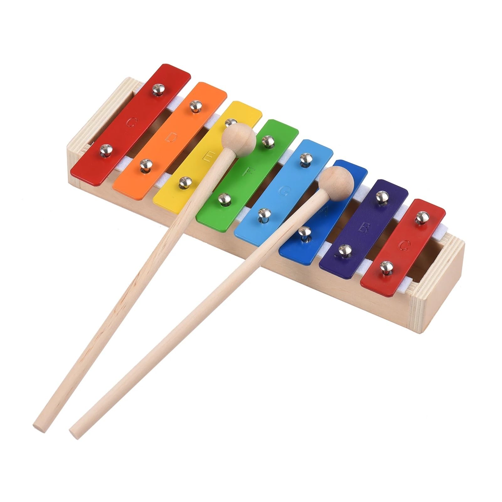8 Keys Compact Size Xylophone | Glockenspiel con legno