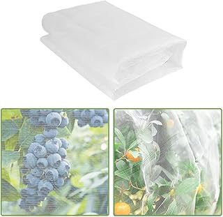4x10ft Garden Netting Ultra Fine Mesh Plant Row Covers Net for Gardening Beds Vegetable Plants Strawberry Fruits Flowers Trees Greenhouse Cover Mosquito Insect Birds Animals Barrier Protection