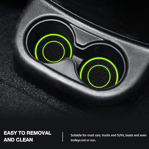 Miniatura 67 de Auprite Portavasos para automóvil, paquete de 2 posavasos universales antideslizantes para automóvil, accesorios para el interior del automóvil