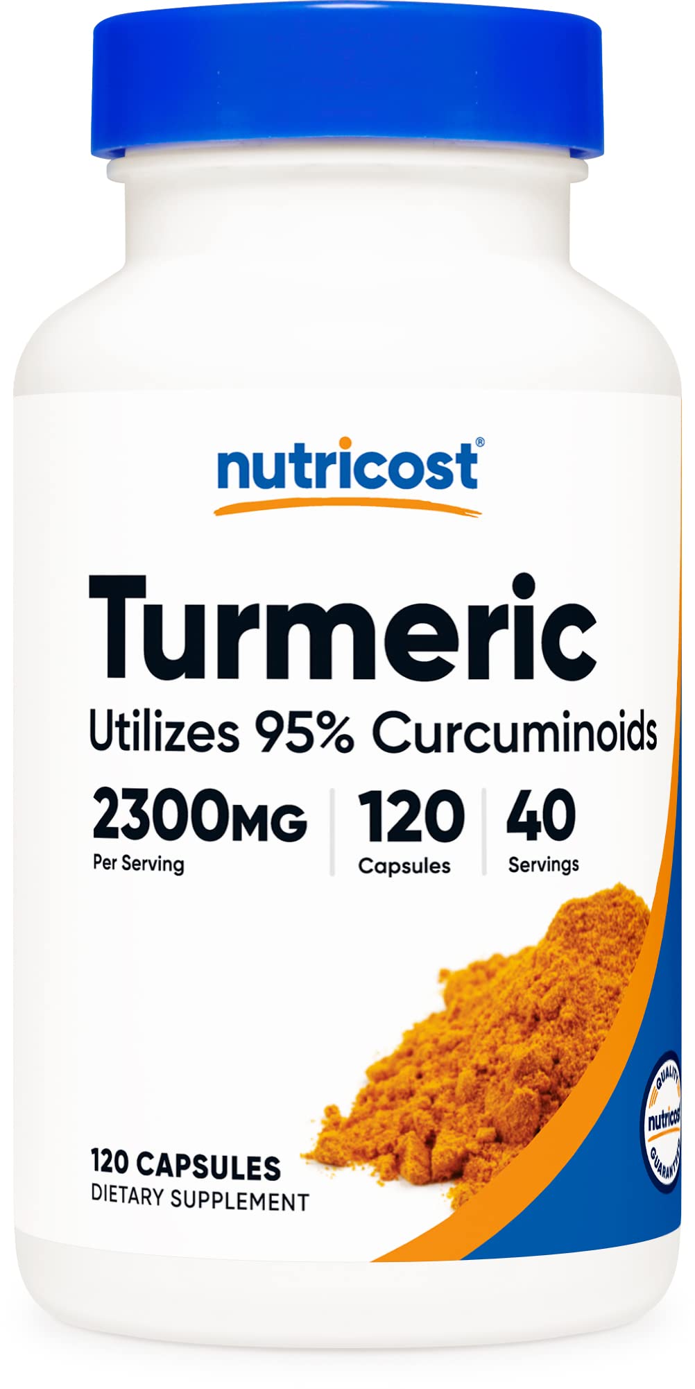 Nutricost Turmeric Curcumin with BioPerine and 95 Curcuminoids, 2300mg