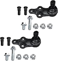 Vista 123 de Detroit Axle - Par de rótulas para Jeep Grand Cherokee Dodge Durango 2011-2021, 2 rótulas inferiores 2012 2013 2014 2015 2016 2017 2018 2019 2020