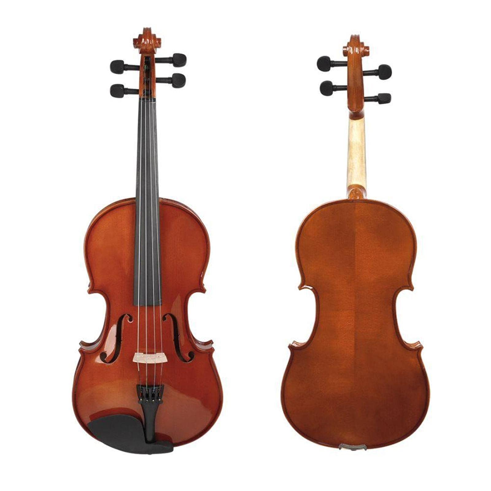 Viola acustica naturale da 16 pollici Viola in legno massello di abete rosso con custodia per archetto Regalo per colofonia Strumento violino per amante della musica