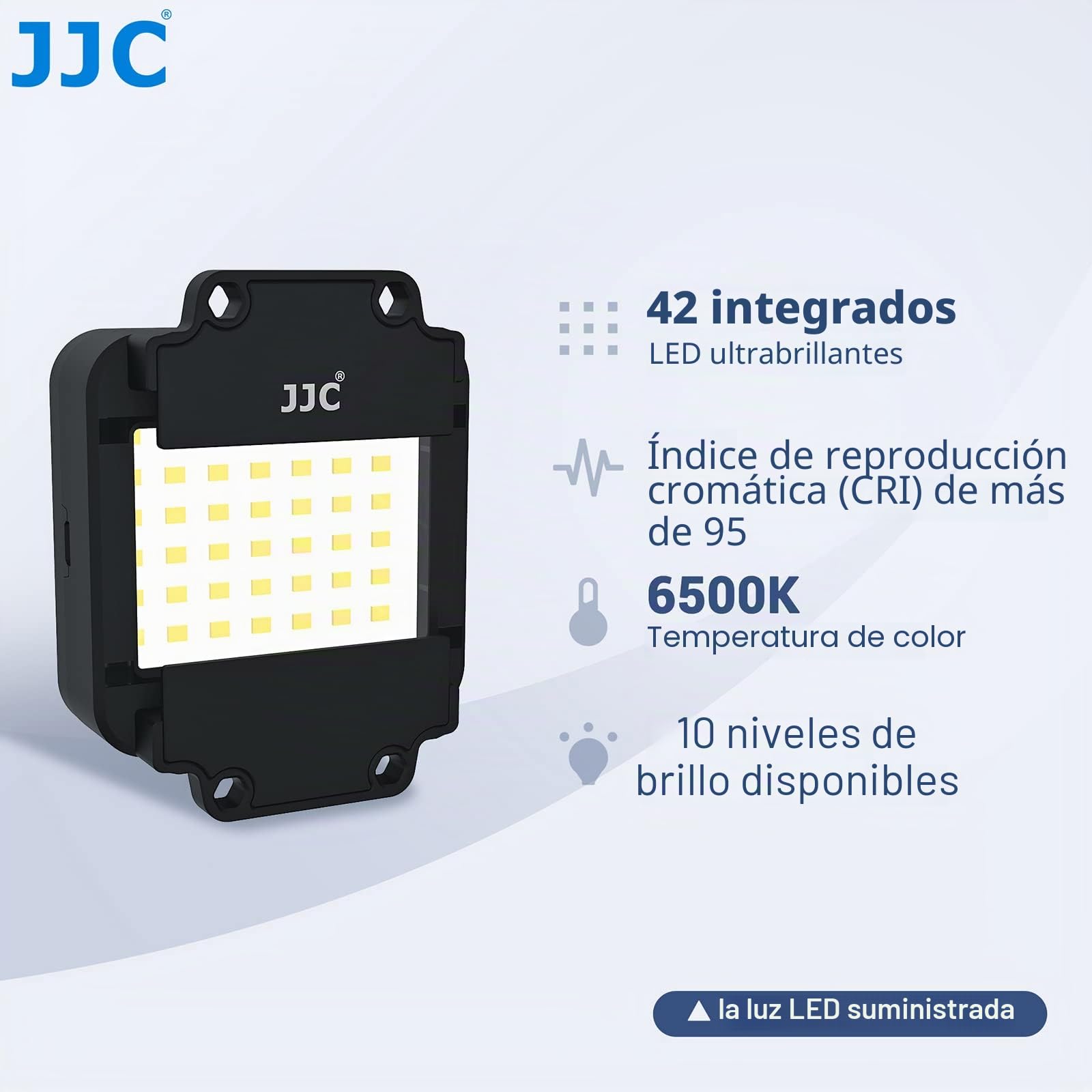 JJC Escáner de Negativos de Película de 35mm, Adaptador de Digitalización de Películas con Juego de Luces LED, Soporte de Diapositivas y Películas para Copia Negativa. Accesorios de Escáner