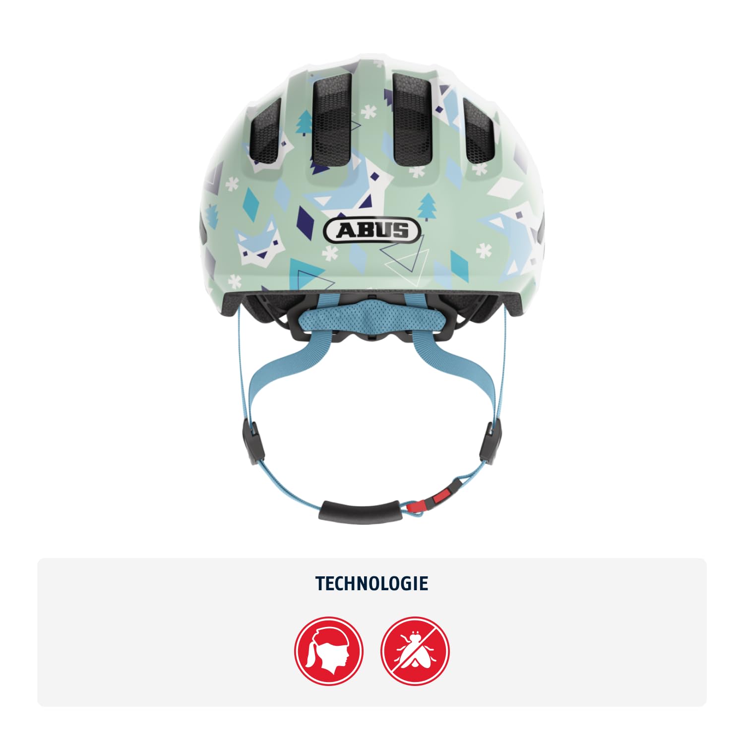 ABUS Kinderhelm Smiley 3.0 - Fahrradhelm mit tiefer Passform, kindergerechten Designs & Platz für einen Zopf - für Mädchen und Jungs