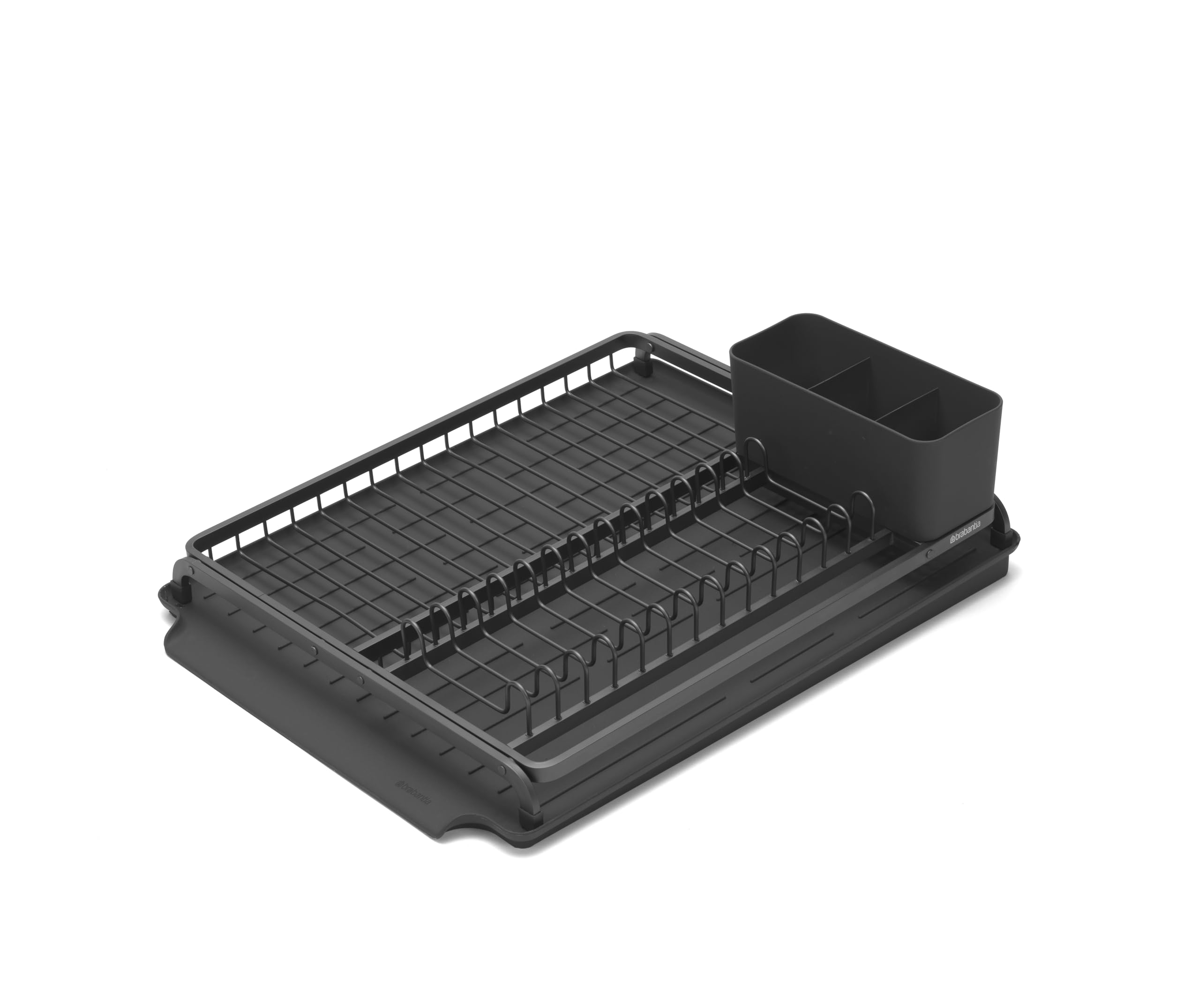 Brabantia Estante para secar Platos, Gris Oscuro, Grande (38,5 x 49 cm)