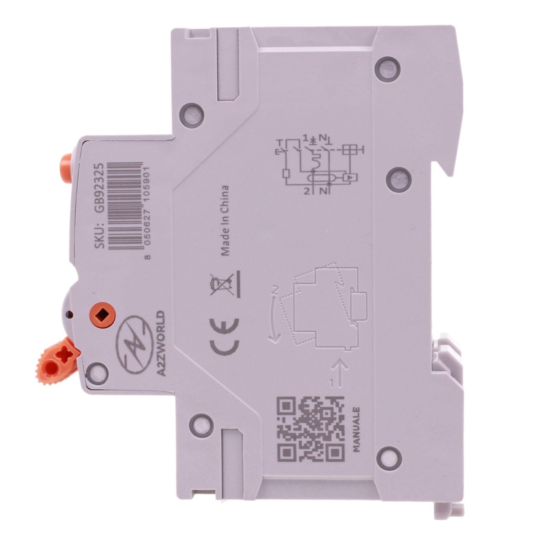 RCBO F typ 25A C25 przełącznik różnicowy z magnetotermalnym krzywą klasy F, 1P + N 6 kA, 30 mA, 2 moduły 230 VAC, podwójna dźwignia, do nowoczesnych instalacji elektronicznych