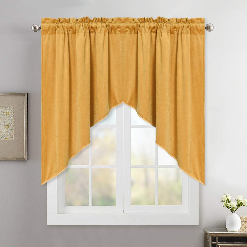 Gold Cafe Curtains Curtains & Drapes