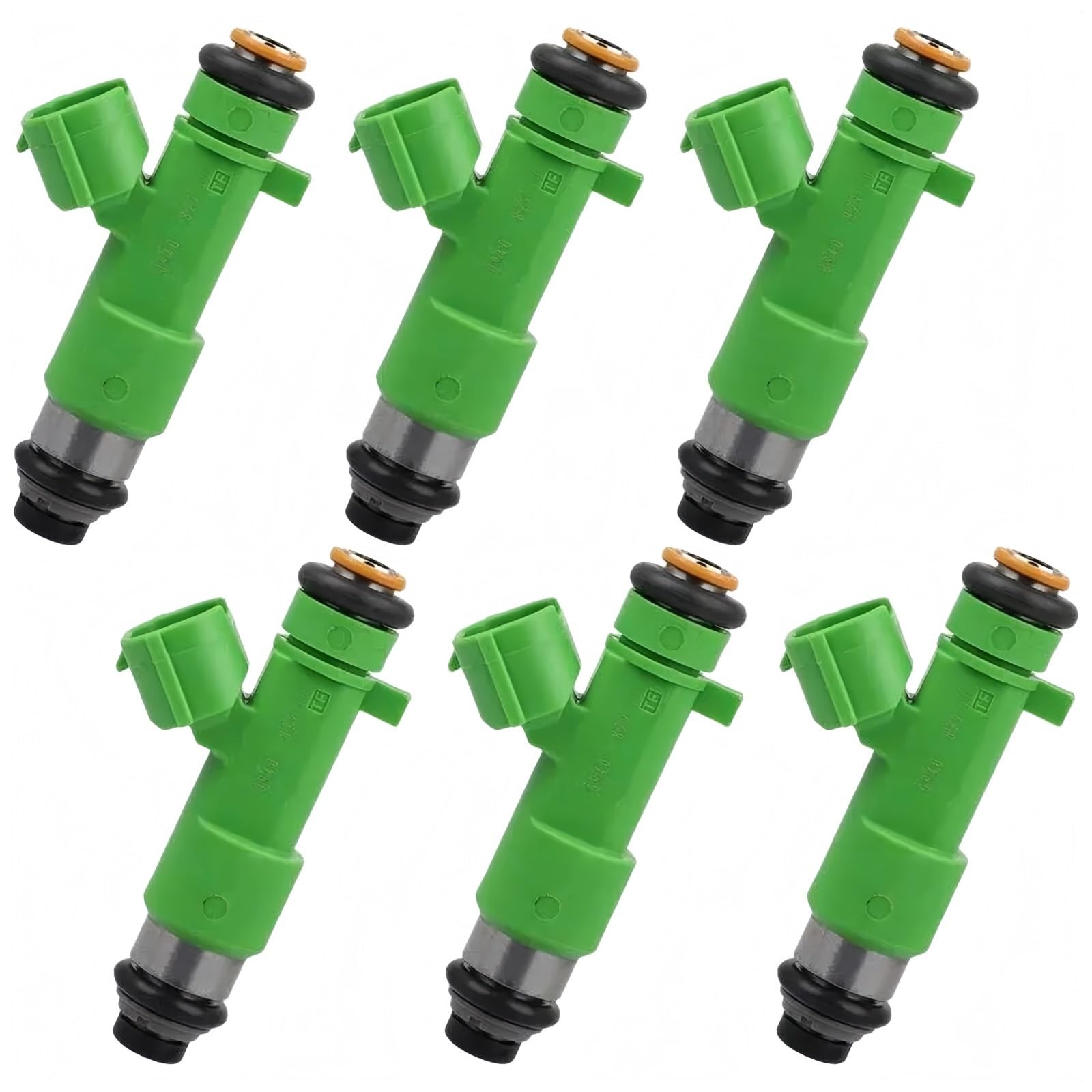6PCS Fuel injectors 16600JK20A Compatible for Infiniti EX35, FX35, G35, M35, Q50, Q70, QX60 3.5L Engines