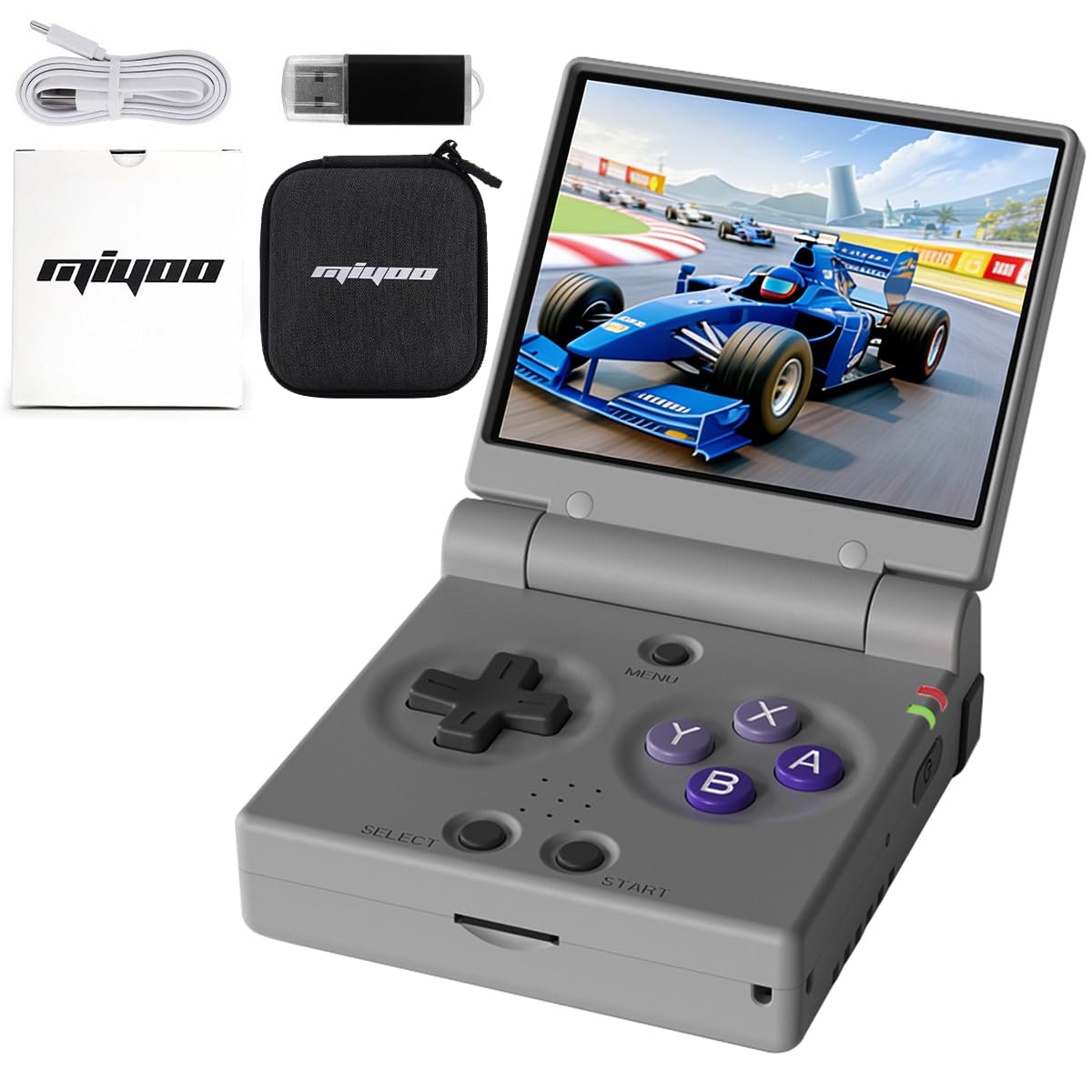 Amazon.com: Miyoo Mini Flip Handheld Game Console 2.8-inch 750*560 