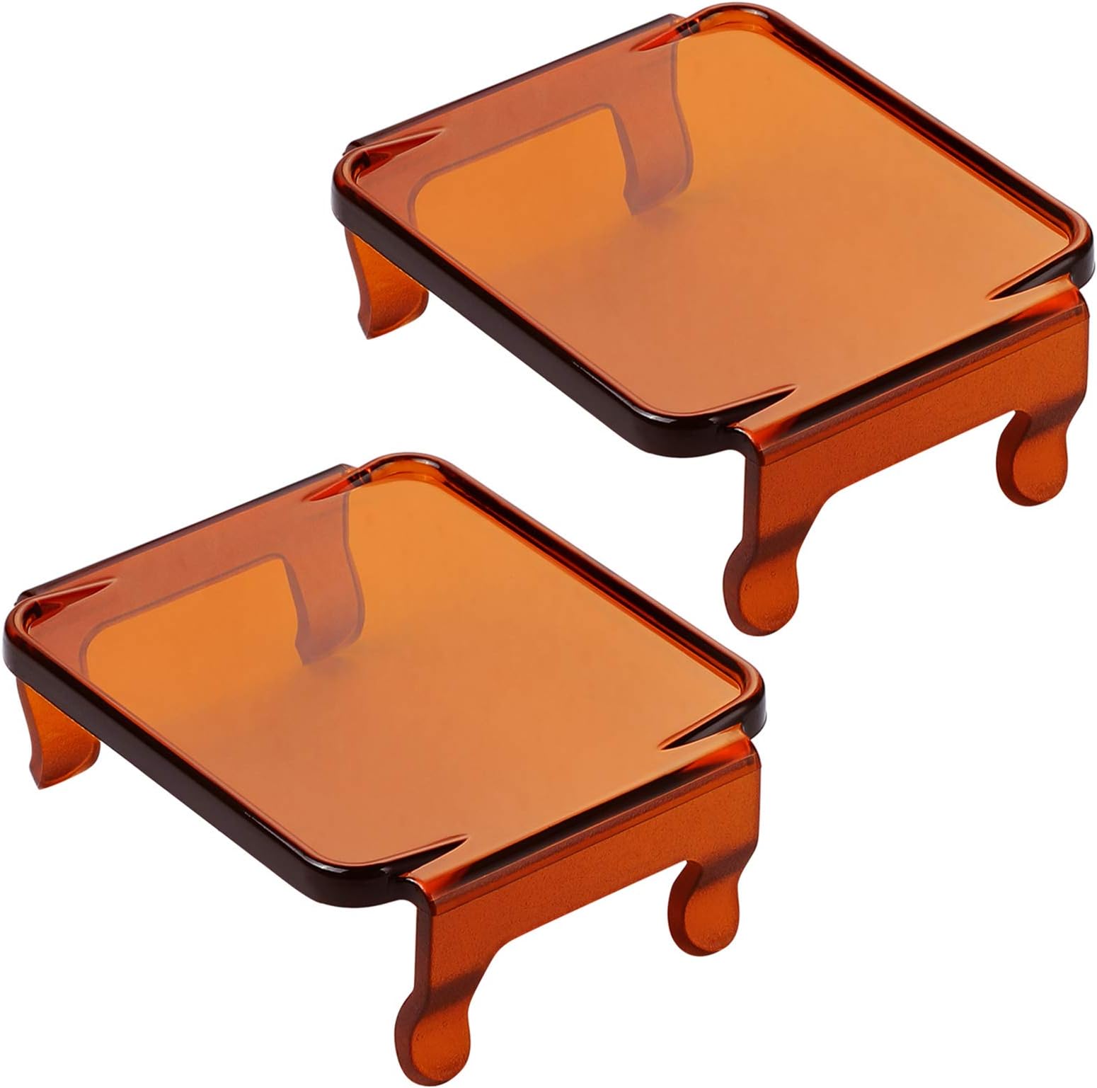 3 Inch Amber LED Pods Covers, 2 Pack, Protective Polycarbonate, Easy Snap-On Installation