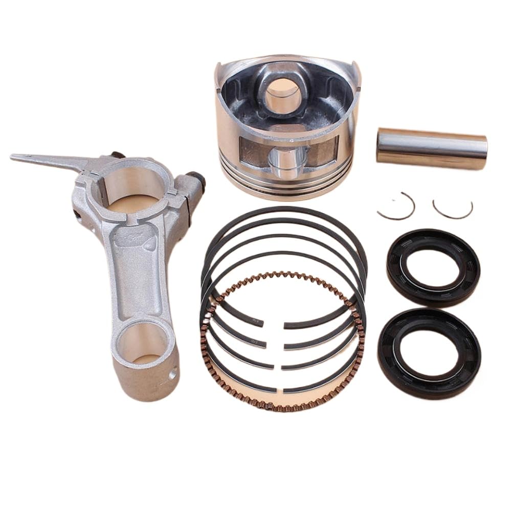68mm Anillos de pistón conectando Rod Crankshaft Oil Seal Kit para Lawn Mower GX160 168F 5.5HP Motor Equipo de energía Exterior reemplazo