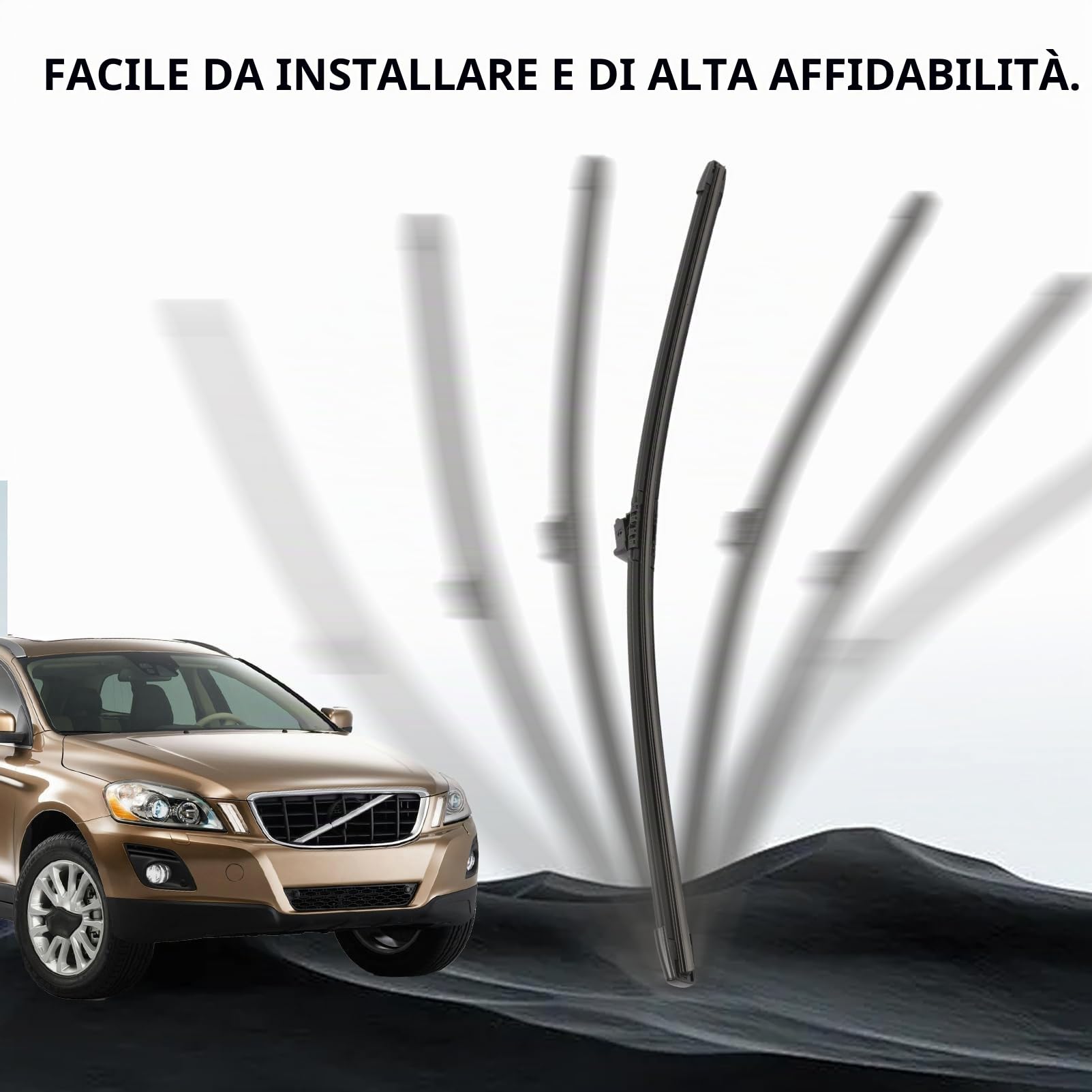 Tergicristalli per XC60 2018-31490718 Lavavetri Integrato | Tergicristallo;Massima efficienza e visibilità ottimale; funzionamento silenzioso; sistema di pulizia integrato