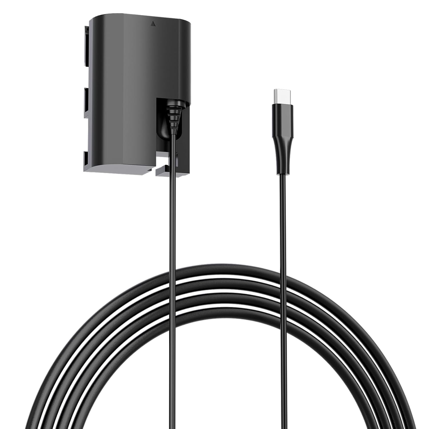 F1TP ACK-E6 DR-E6 LP-E6 LP-E6N Dummy Battery with USB-C Cable for Canon EOS R, R5, R6, R7, 80D, 70D, 60D, 90D, 5D Mark II, III, IV, 6D, 7D, 6D Mark II, 7D Mark II, 60Da, 5Ds, 5Ds R Cameras (LP-E6)