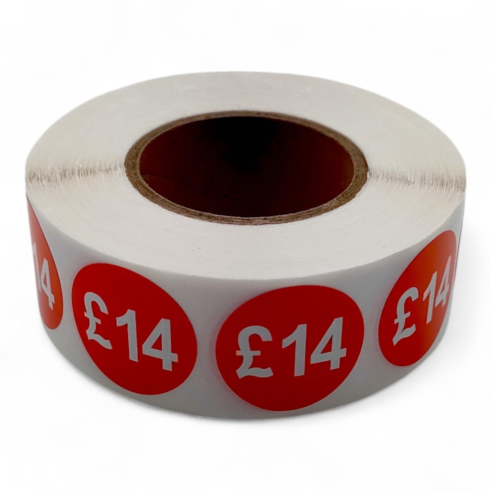 Price Stickers - 1000 Stickers - 25mm Red Self Adhesive Sticky Labels Rolls £14