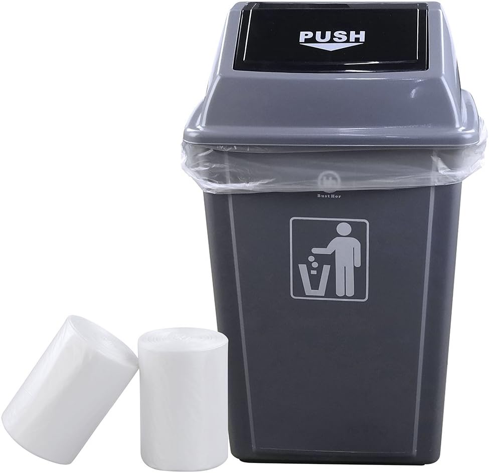 Idotry Clear 13 Gallon Tall Kitchen Trash Bags, 100 Counts Clear Waste Basket Liners