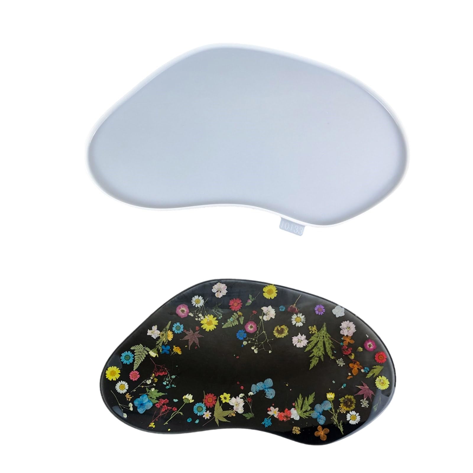 Moldes irregulares para hacer platos, moldes de mesa fáciles de usar, bandejas de almacenamiento, suministros de manualidades para proyectos de arte y manualidades, forma artística