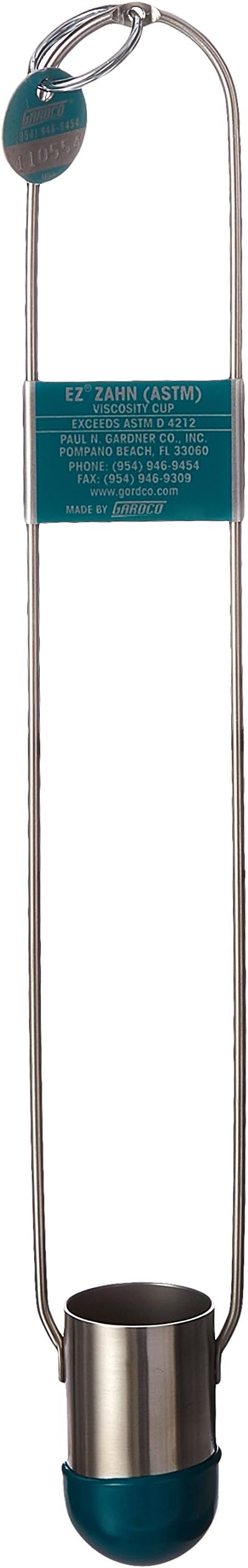 EZ1 Stainless Steel Calibrated EZ Viscosity Cup for Viscometer, Size 1