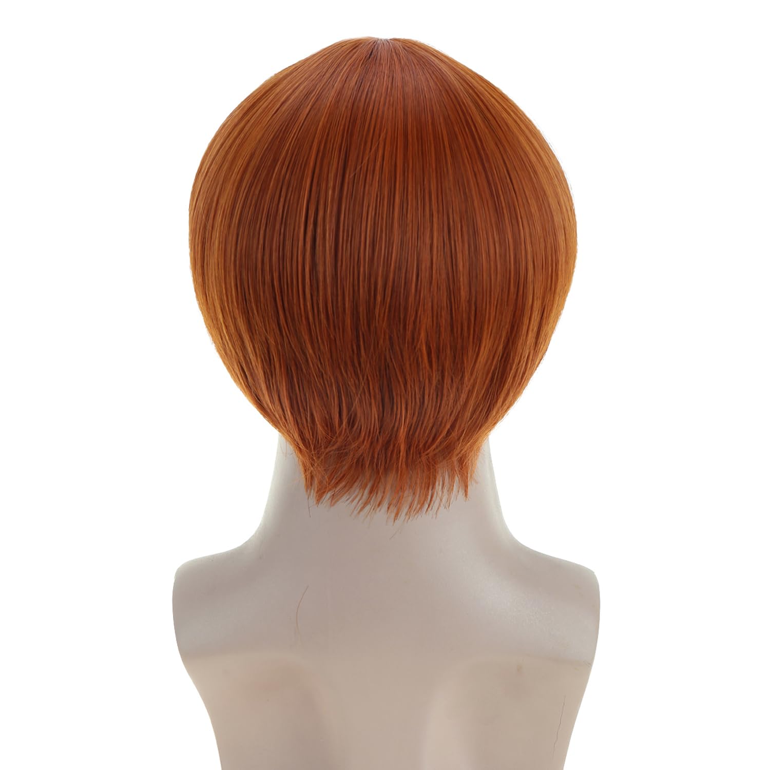RightOn Ginger Bowl Cut Wig Ginger Mushroom Wig 80s Outfit for Men Synthetic Mushroom Wigs for Daily Party or Cospaly