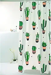 CORTINA BOX POLIESTER 1.98X1.80M CACTOS VERDE 828909