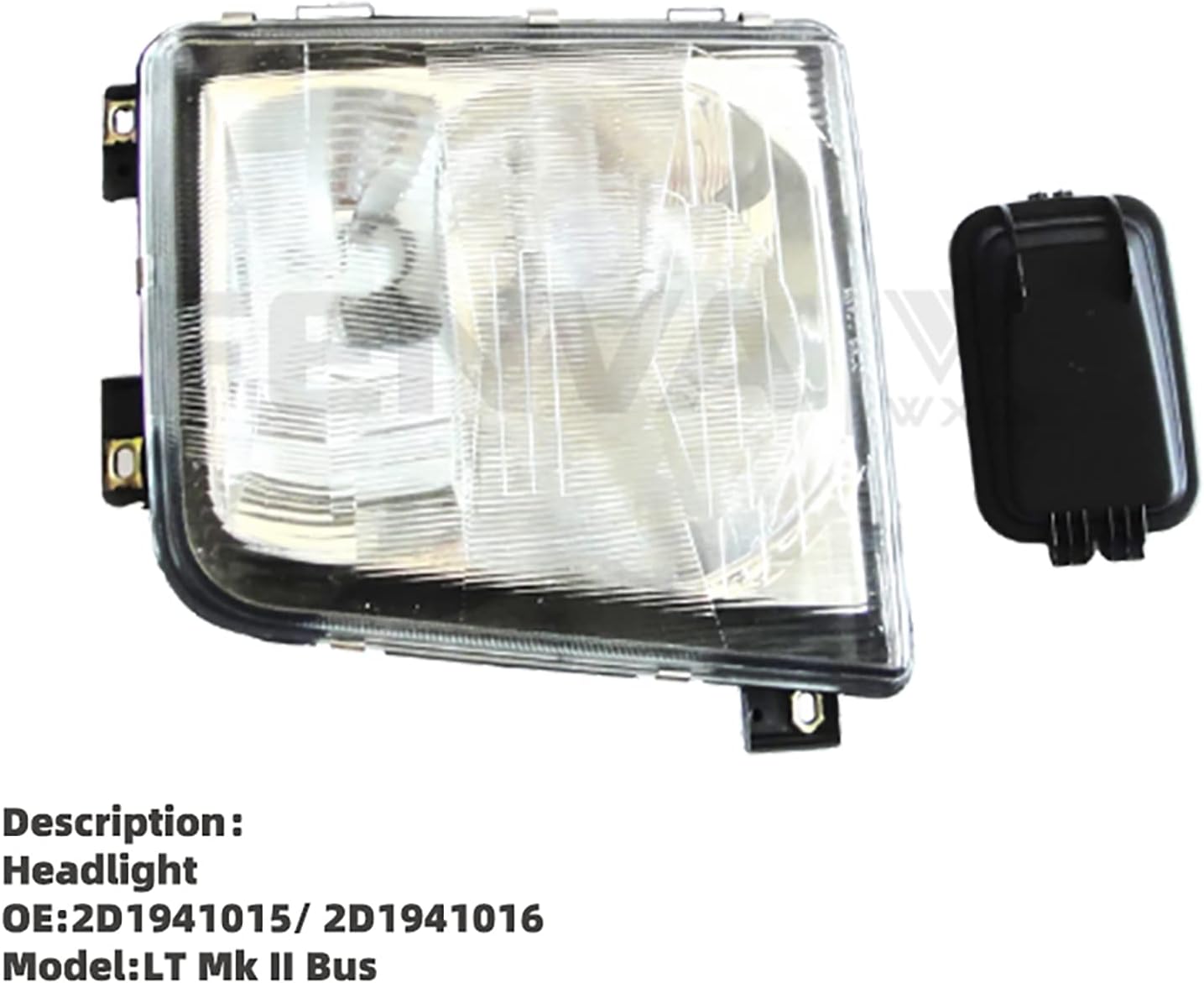Car Headlight White Left & Right for VW LT Mk II Bus OE 2D1941015 2D1941016