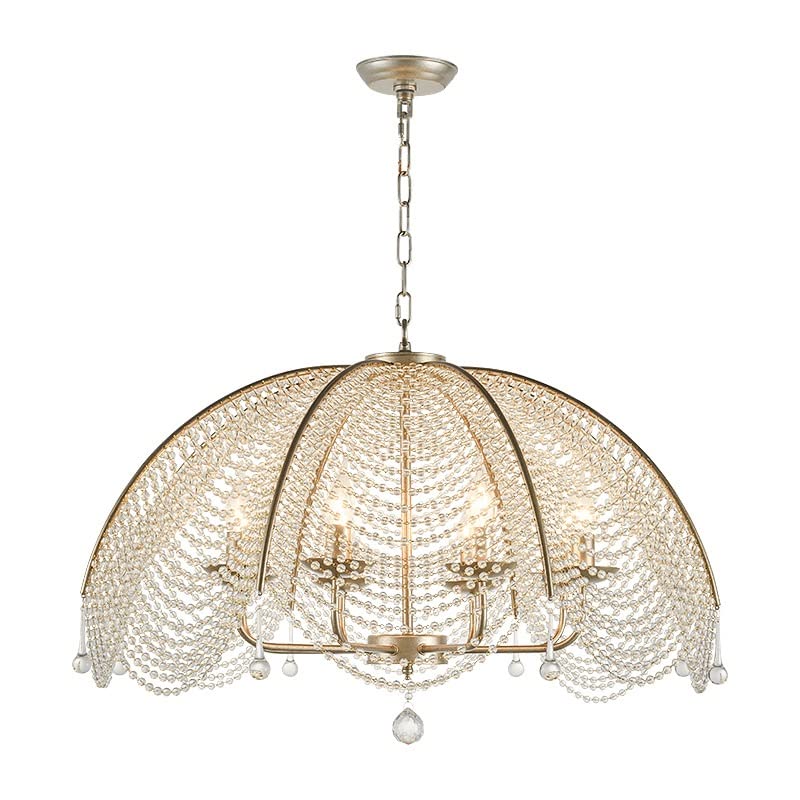 Lustre en cristal et cuivre pour illuminer un salon sombre