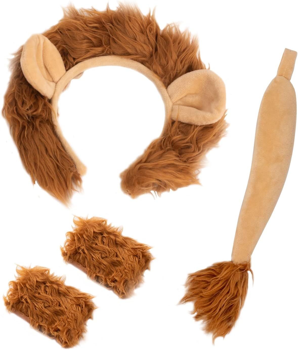 Lion Costume Headwear for Adults and Children - Materials, Adjustable Sizing, Perfect for Dress-Up and Parties