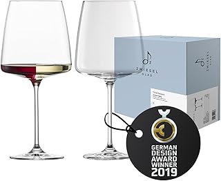 Zwiesel Glas Weinglas samtig & üppig Vivid Senses (2-er Set), filigrane Weingläser, spülmaschinenfeste Tritan-Kristallgläser, Made in Germany (Art.-Nr. 122428)