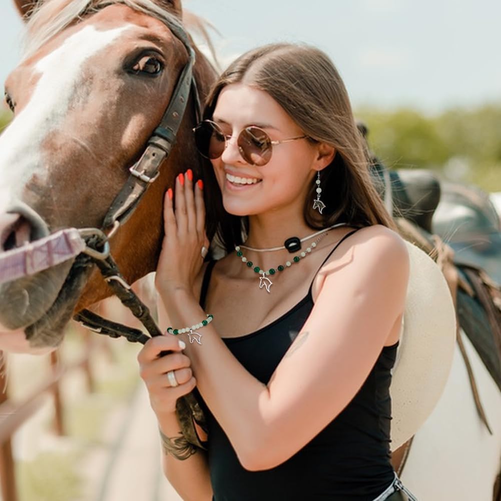 PH PandaHall 100pcs Horse Charms Metal Open Back Bezel Pendants Alloy Animal Equestrian Horsemanship Charm for Western Cowboy Bracelet Necklace Earrings Jewelry Making, Silver - Image 5