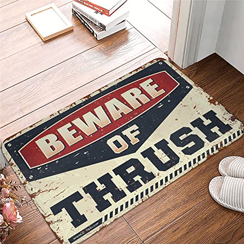Paillasson d'extérieur 65x90 cm Beware of Thrush Rug Large Fall - 2