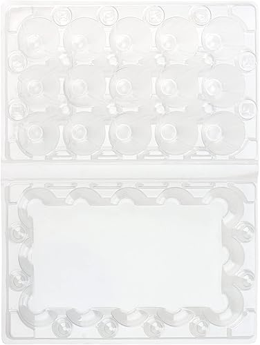 Miniatura 3 de Paquete de 100 cartones de huevos de codorniz, contenedor de almacenamiento de huevos pequeños de 15 cavidades, 2 tijeras cortadoras de huevos de