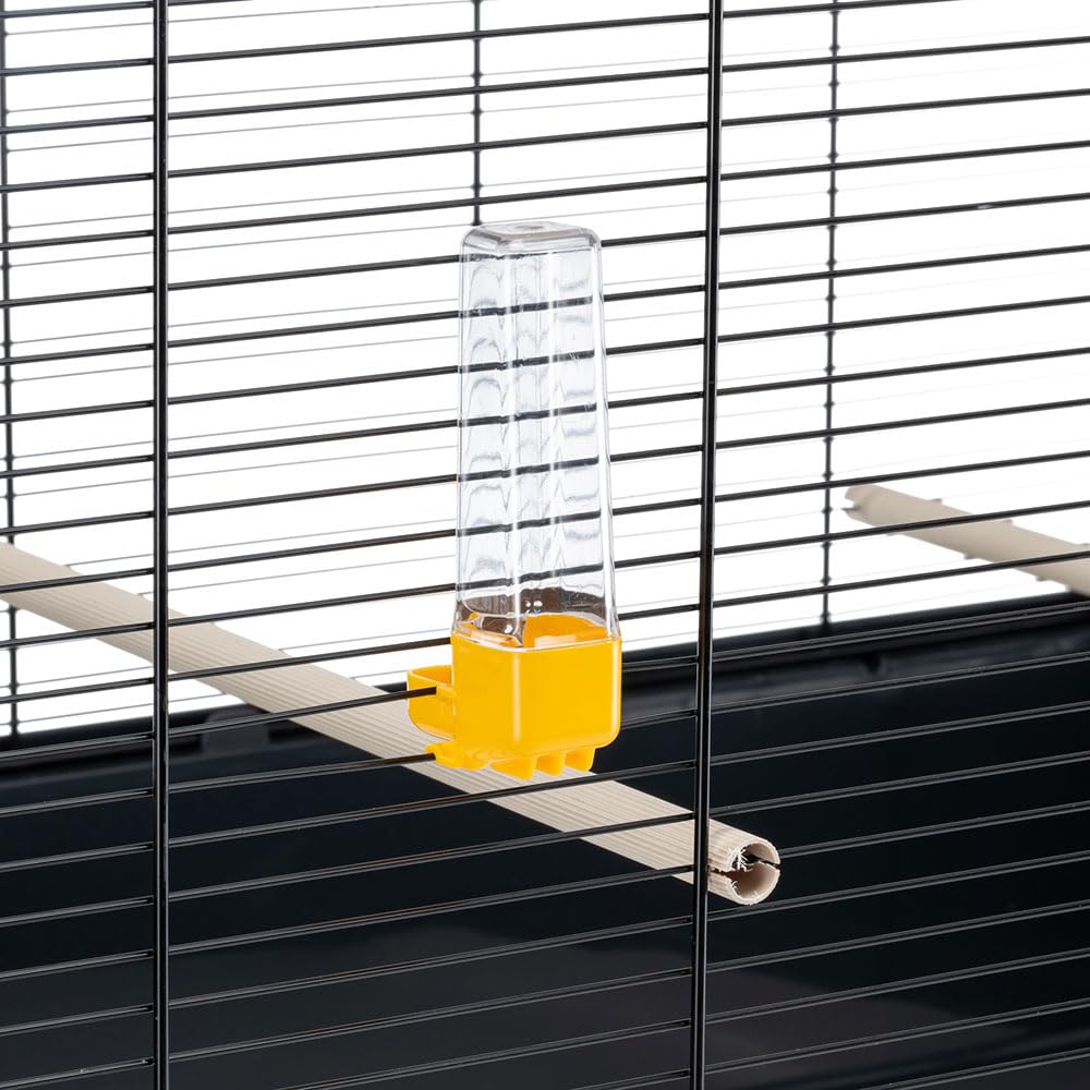 Ferplast Gabbia Voliera per Uccelli PIANO 8 Gabbia per Uccelli, Canarini, Bengalini, Cocorite, Inseparabili, in Metallo, Accessori inclusi Posatoi Mangiatoie Girevoli, 118 x 59 x h 75 cm.