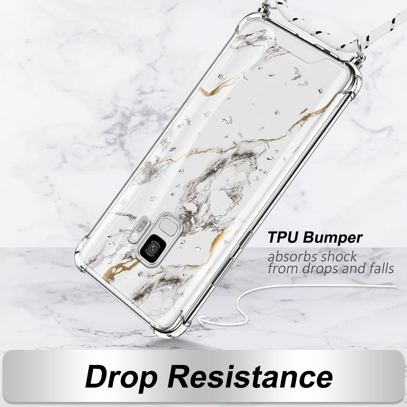Vauki Glitter Cover con Cordino per Xiaomi Mi 11 Lite(4/5G