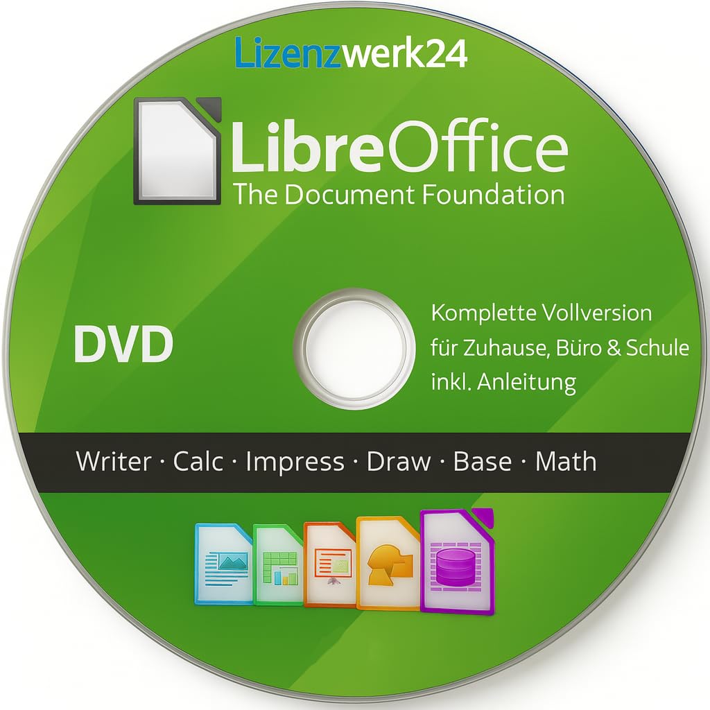 Libre Office Suite 2026 - kompatibel zu Word, Excel, PowerPoint