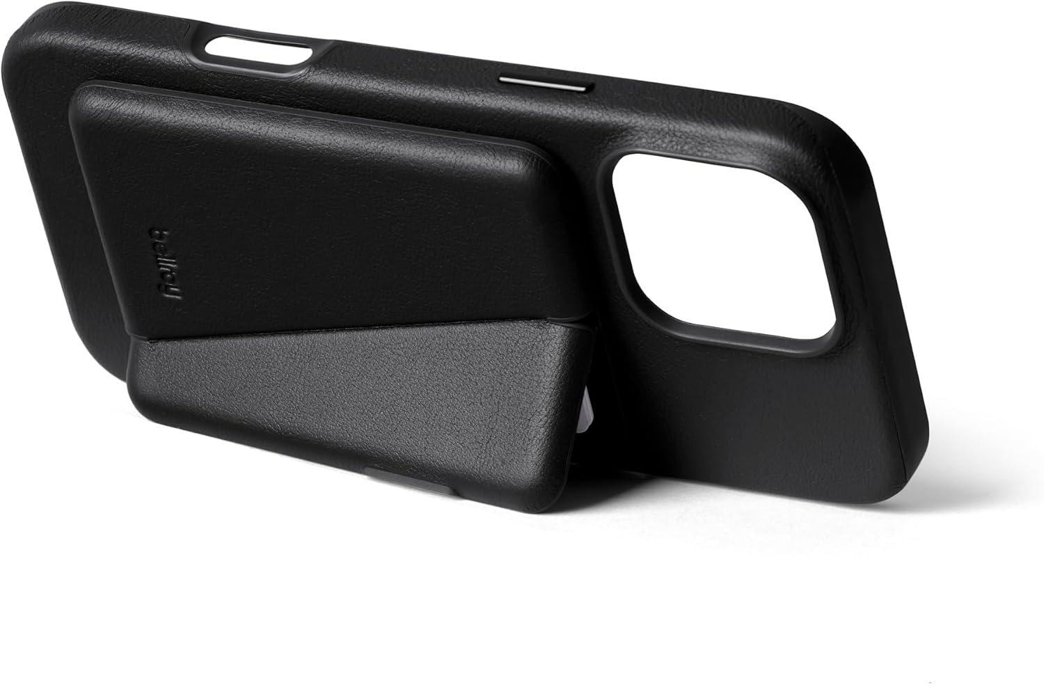 Bellroy Mod Phone Case + Wallet for iPhone 16 Pro Max (Slim Leather iPhone case, Phone Wallet) - Black