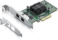 Vista 13 de 10Gtek Adaptador de Red Convergente Gigabit Ethernet 10/100/1000Mbps (NIC) con Chip Intel 82576, Tarjeta de Red Ethernet PCI Express, Puertos RJ45 X1