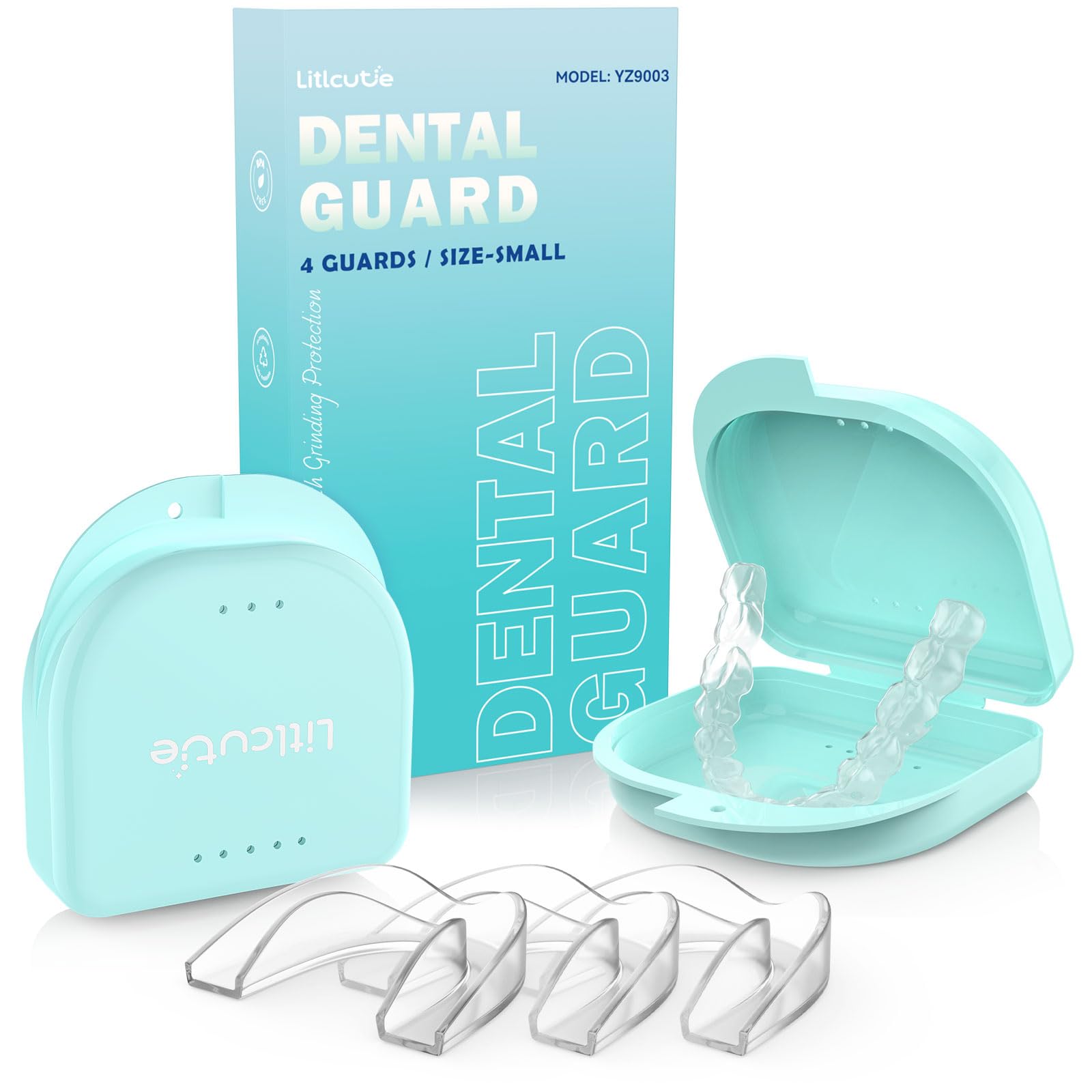 Mouth Guard for Women,Transparent, Small-4 Pack
