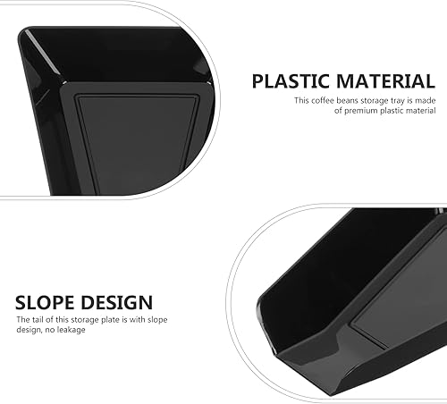 Miniatura 9 de Zerodeko Bandeja reutilizable para granos de café, 2 unidades, para cocina, cafetería, comedor, diseño de pendiente, sin fugas, uso flexible