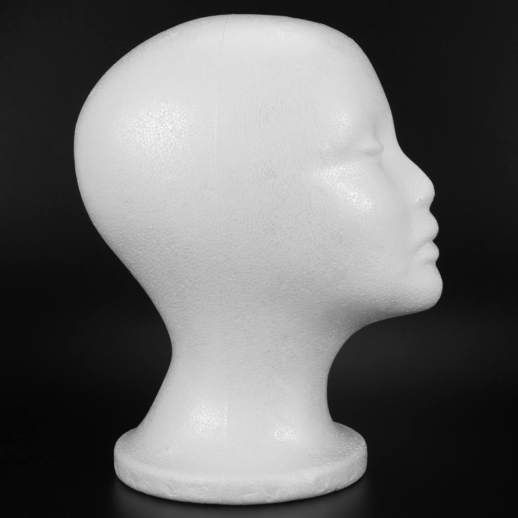 Cabeza de Maniquí de Espuma Femenina Modelo Sombrero Sombrero Peluca Expositor Estante