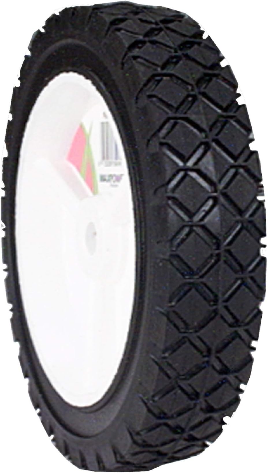 Maxpower 335070 Plastic Wheel, Diamond Tread, Black
